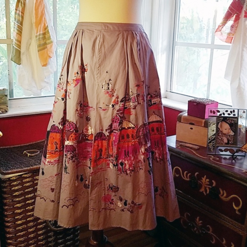 Full painted and sequined party skirt- beautiful